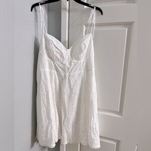 H&M Ivory Eyelet Dress NWT